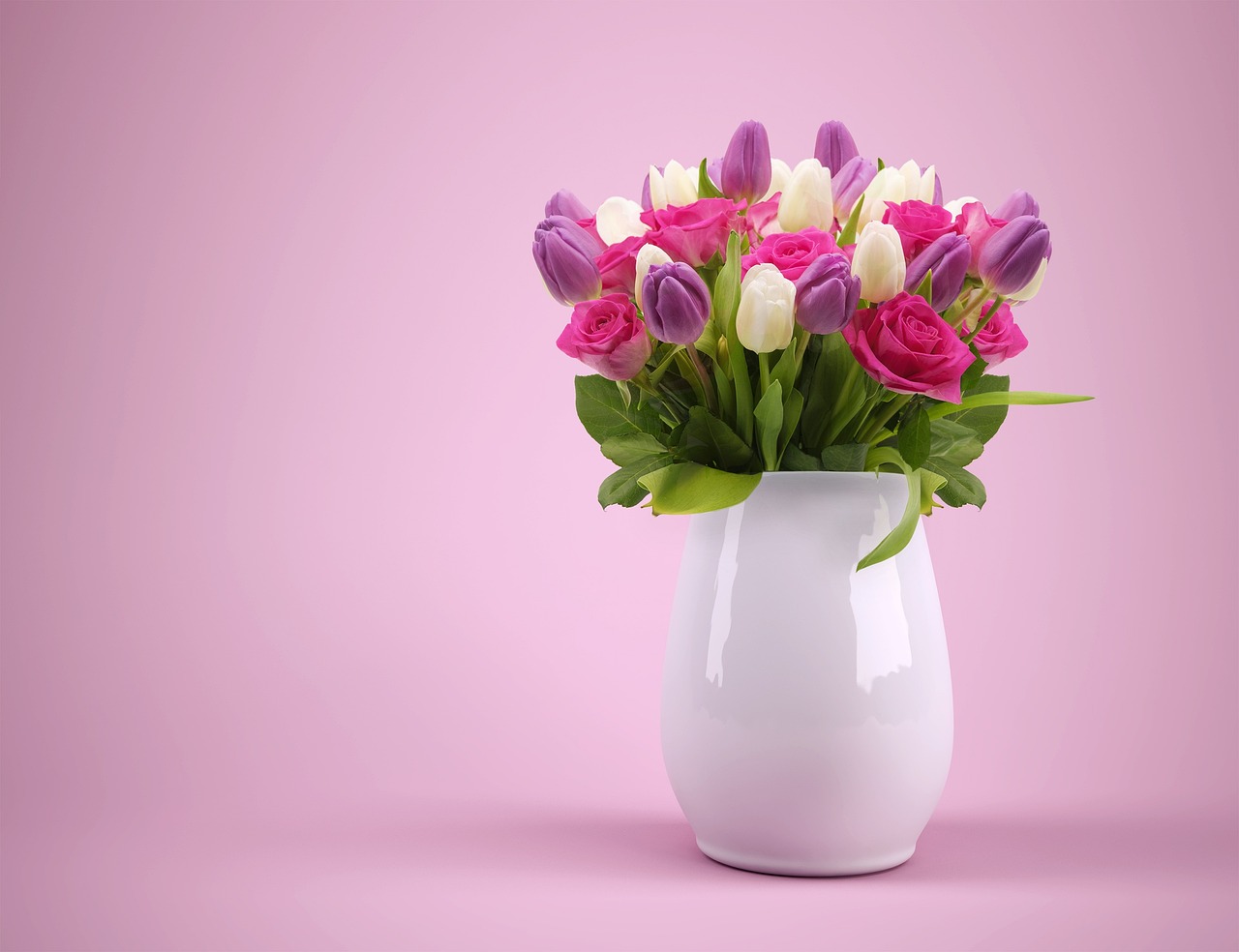 Bouquet, vase, flowers — Paneling Solutions to Add Texture, Style, and Modern Design to Walls